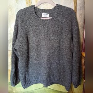 Old Navy Gray Crew Neck Sweater